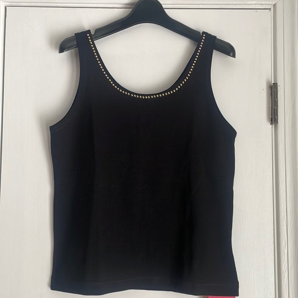 NEW Pretty Things Black Embellished Tank M